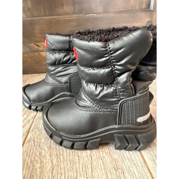 Hunter Big Kids Intrepid Lug Sole Insulated Snow Boots NWOT Boys Girls Fur Lined - Picture 1 of 11